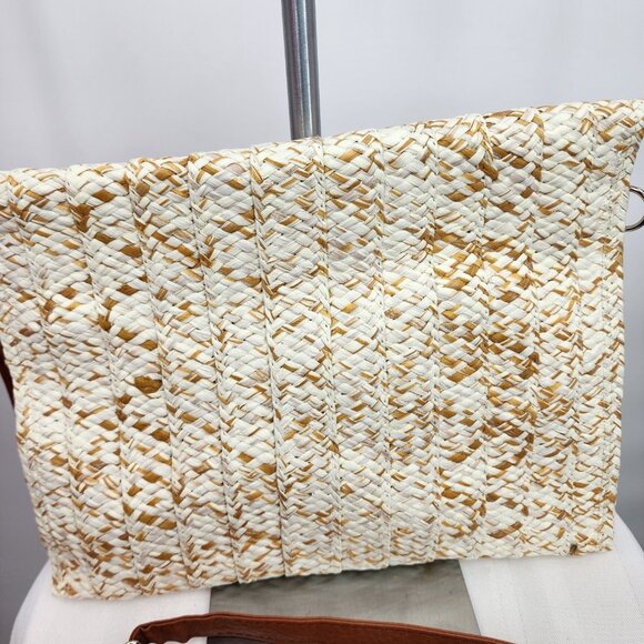 Straw Woven Convertible Clutch Crossbody Bag Handbag Purse NWT - Picture 6 of 6